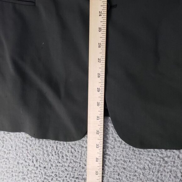 VINTAGE Donna Karen Jacket Coat Mens‎ 42 Gray Wool Suit Jacket Sport Coat Italy - Picture 7 of 16